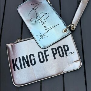 King of Pop Silver Wristlet Set